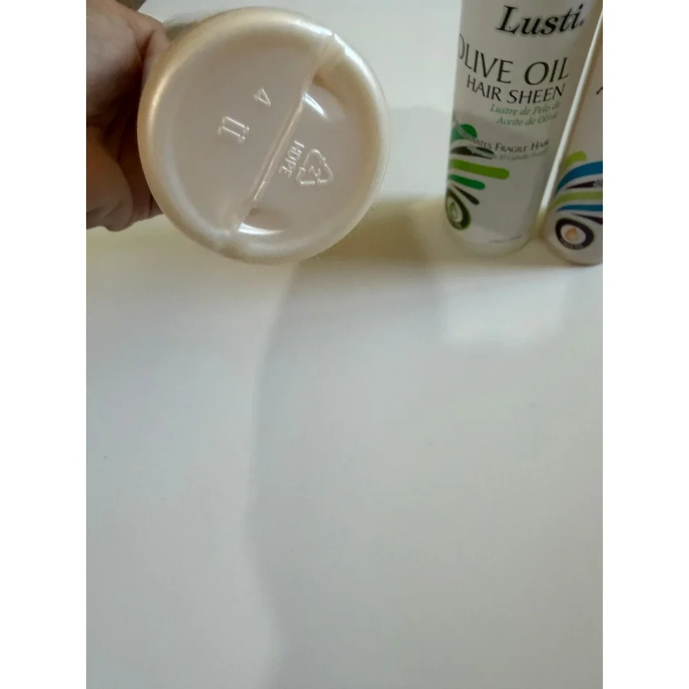 Lusti Argan Oil Leave-In Conditioner 8oz & Olive Oil Hair Sheen 12oz 3pc Set